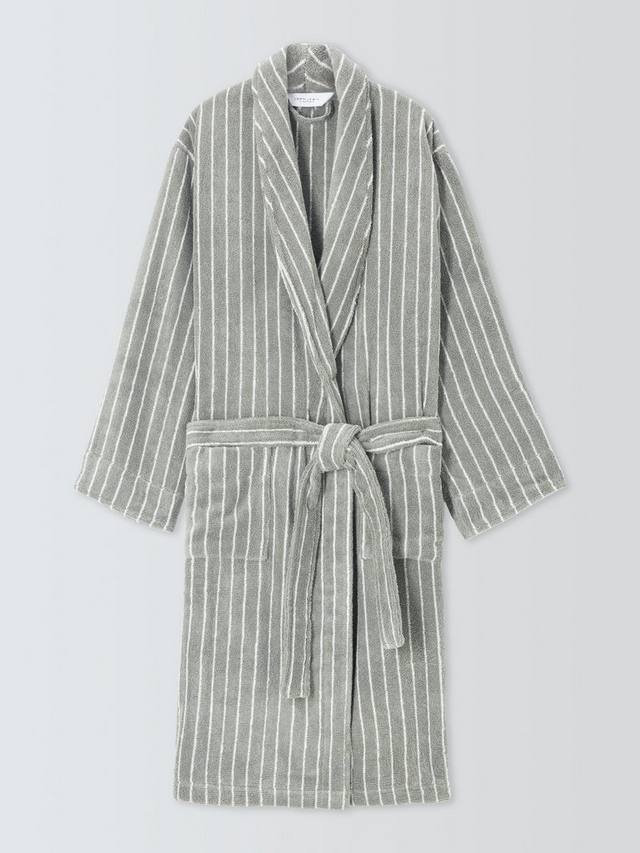 Египетский хлопковый халат Unisex в полоску John Lewis, Dove Grey/Cream
Египетский хлопковый халат Unisex в полоску John Lewis, Dove Grey/Cream