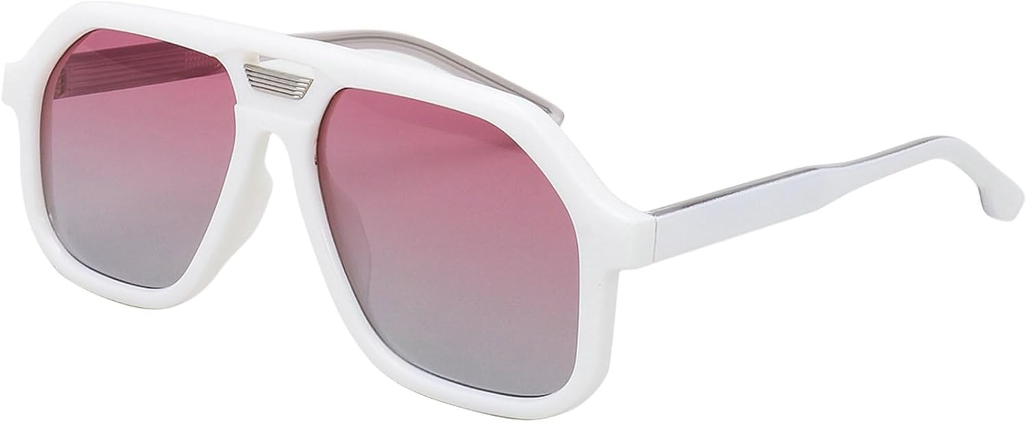 Ретро-солнцезащитные очки-пилот большого размера для женщин и мужчин, поляризованные, модные винтажные, с двойной перемычкой, квадратной формы, защита от УФ-излучения mincl, C6
Ретро-солнцезащитные очки-пилот большого размера для женщин и мужчин, поляризованные, модные винтажные, с двойной перемычкой, квадратной формы, защита от УФ-излучения mincl, C6