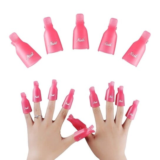 Гибридные зажимы для снятия акрила и геля, 10 шт., inna
Гибридные зажимы для снятия акрила и геля, 10 шт., inna