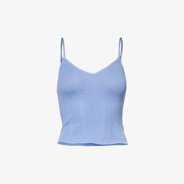 Пижамный топ облегающего кроя из органического хлопка Cou Cou Intimates, синий
Пижамный топ облегающего кроя из органического хлопка Cou Cou Intimates, синий