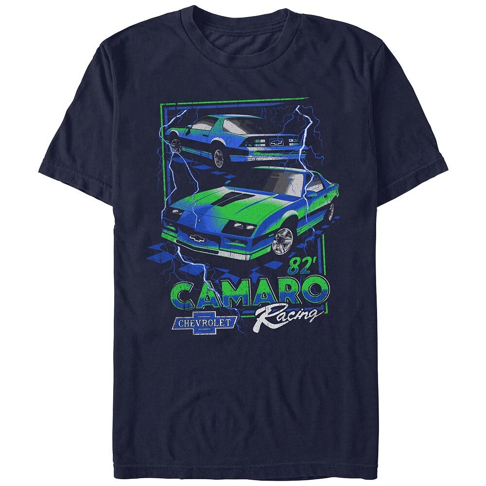 Мужская футболка с графическим рисунком Camaro Racing '82 Licensed Character, темно-синий
Мужская футболка с графическим рисунком Camaro Racing '82 Licensed Character, темно-синий