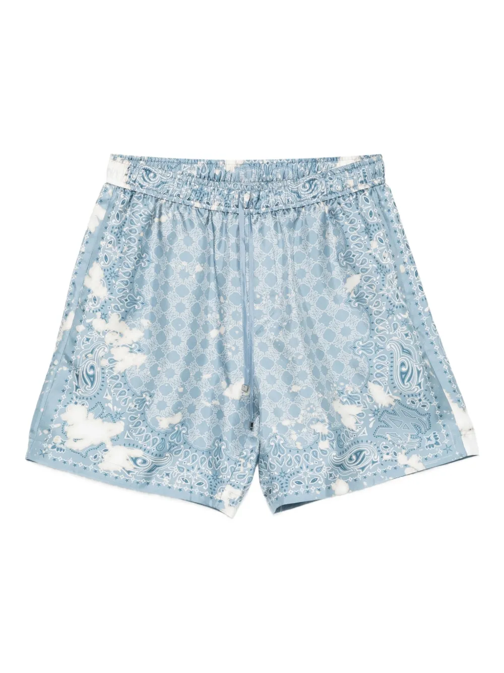 Шелковые шорты с принтом пейсли AMIRI, синий
Шелковые шорты с принтом пейсли AMIRI, синий