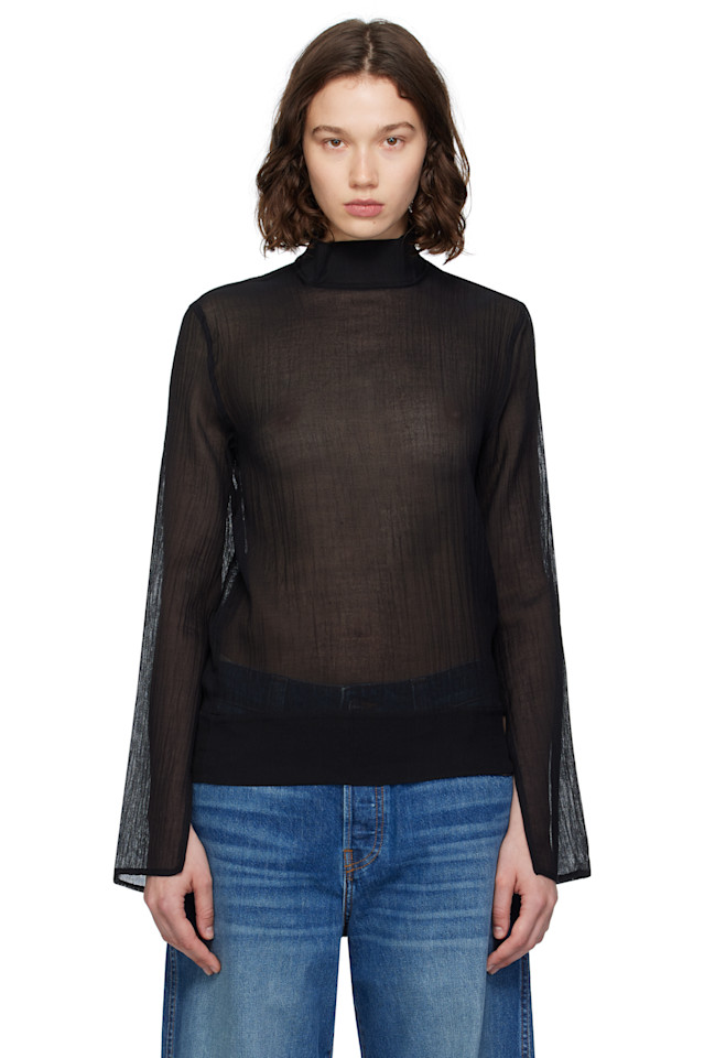 Блуза с разрезом на рукаве Toteme, черный
Блуза с разрезом на рукаве Toteme, черный