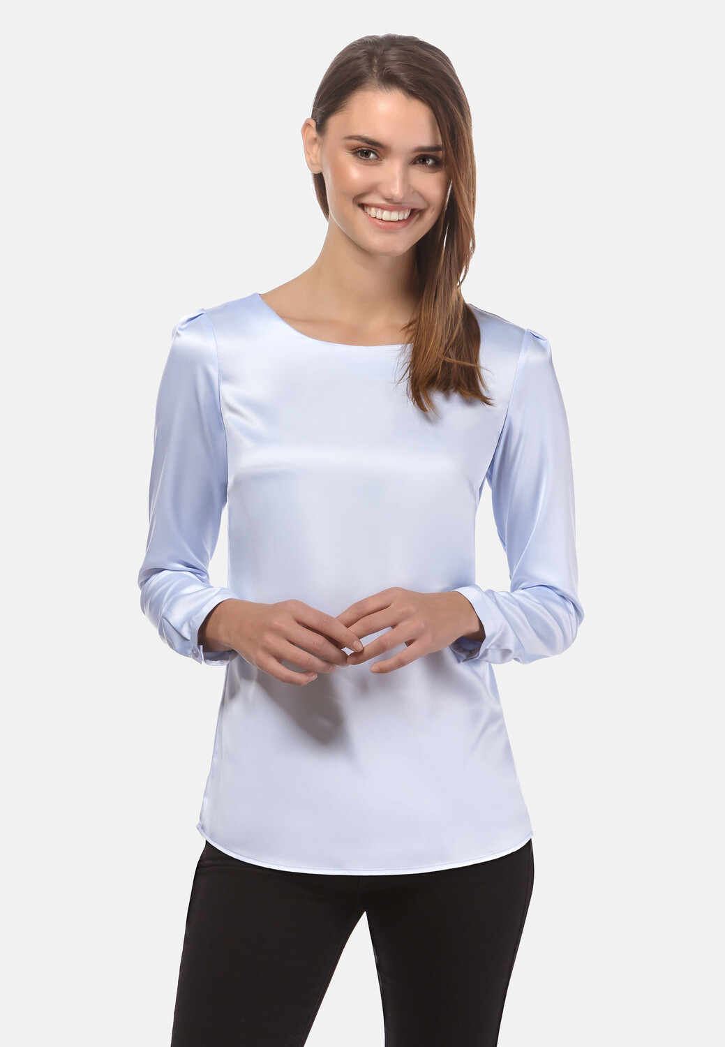 Блуза Vincenzo Boretti leicht tailliert, цвет eisblau
Блуза Vincenzo Boretti leicht tailliert, цвет eisblau