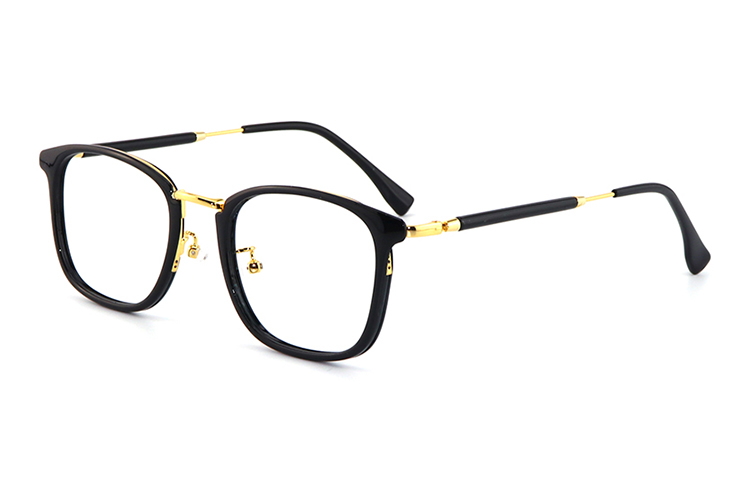 MUZU Пластиковая оправа для очков унисекс, Black Gold
MUZU Пластиковая оправа для очков унисекс, Black Gold