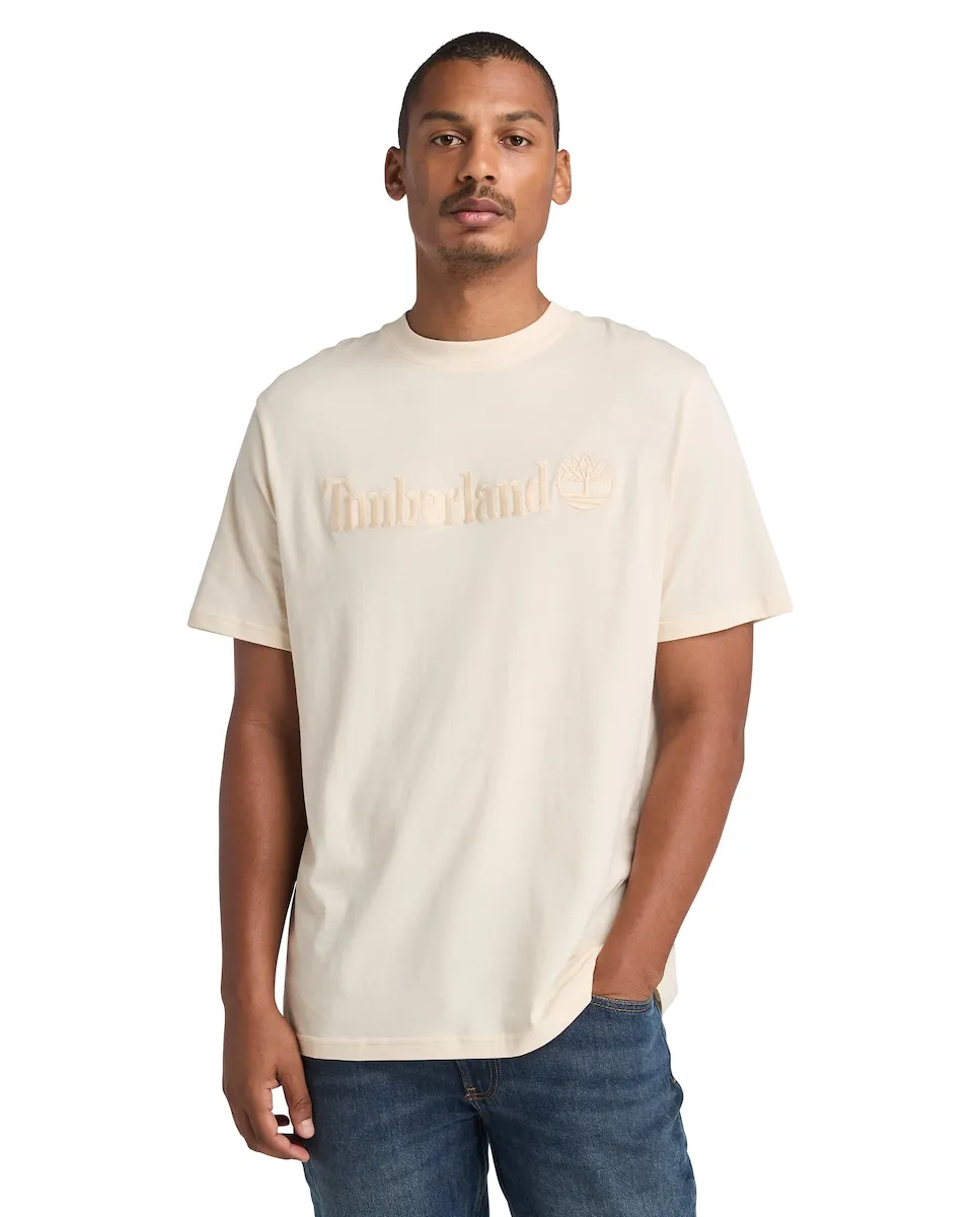 Мужская футболка с коротким рукавом и вышитым логотипом Timberland, бежевый
Мужская футболка с коротким рукавом и вышитым логотипом Timberland, бежевый