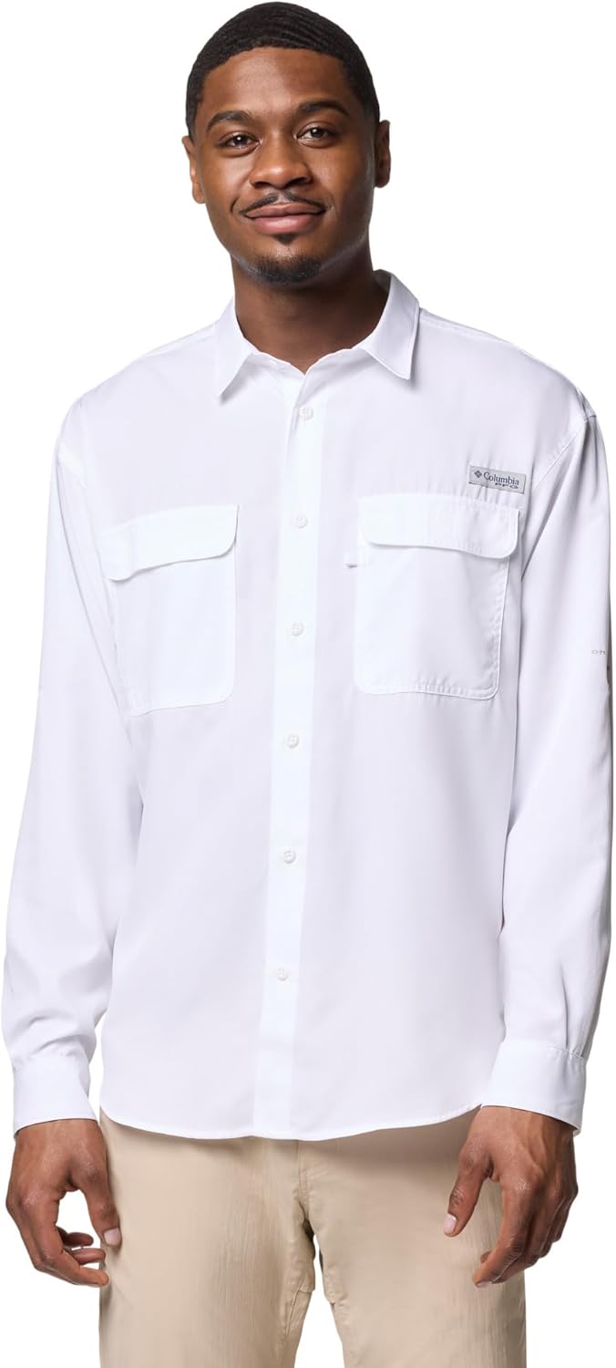 Columbia Men's PFG Backwater Long Sleeve Shirt, White, Белый, Columbia Men's PFG Backwater Long Sleeve Shirt, White
Columbia Men's PFG Backwater Long Sleeve Shirt, White, Белый, Columbia Men's PFG Backwater Long Sleeve Shirt, White