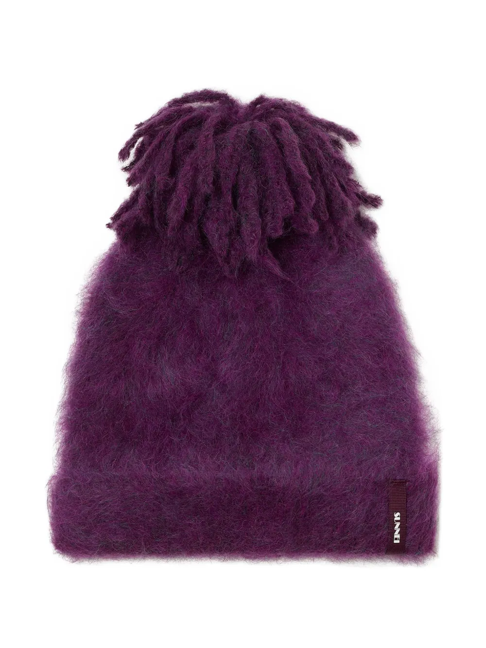 Вязаная шапка из пушистой пряжи Sunnei, фиолетовый
Вязаная шапка из пушистой пряжи Sunnei, фиолетовый