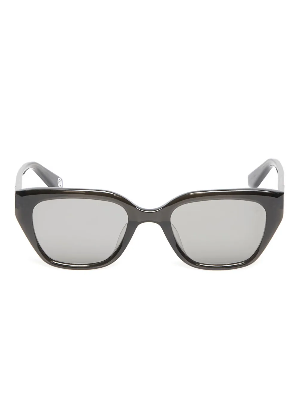 Солнцезащитные очки в геометрической оправе, украшенные звездами A BATHING APE, серый 
Солнцезащитные очки в геометрической оправе, украшенные звездами A BATHING APE, серый