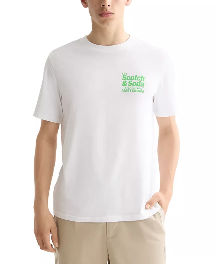 Мужская футболка с коротким рукавом и логотипом Scotch & Soda, белый
Мужская футболка с коротким рукавом и логотипом Scotch & Soda, белый