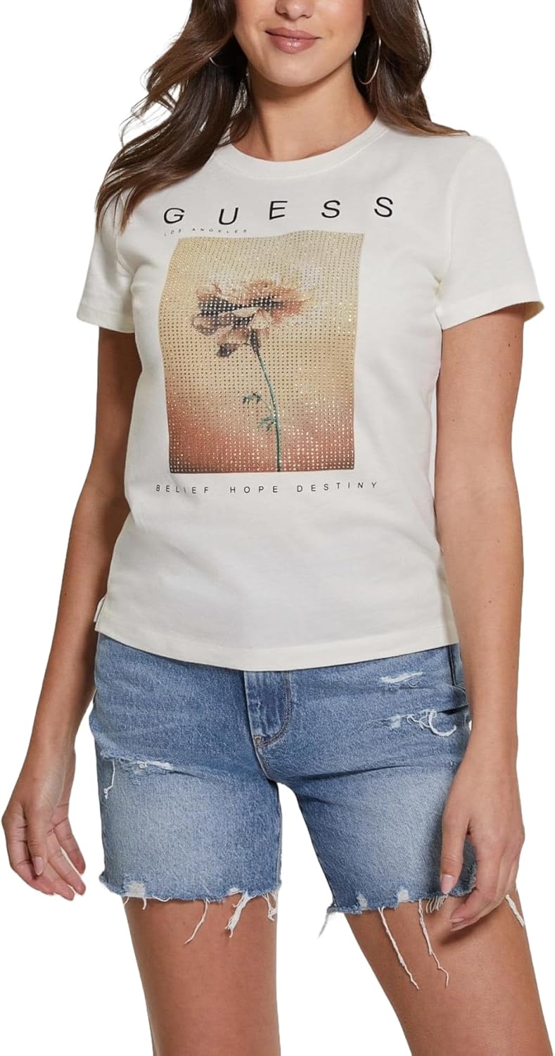 Футболка Guess с коротким рукавом и стразовым принтом, Cream White Multi, Белый, Футболка Guess с коротким рукавом и стразовым принтом, Cream White Multi
Футболка Guess с коротким рукавом и стразовым принтом, Cream White Multi, Белый, Футболка Guess с коротким рукавом и стразовым принтом, Cream White Multi