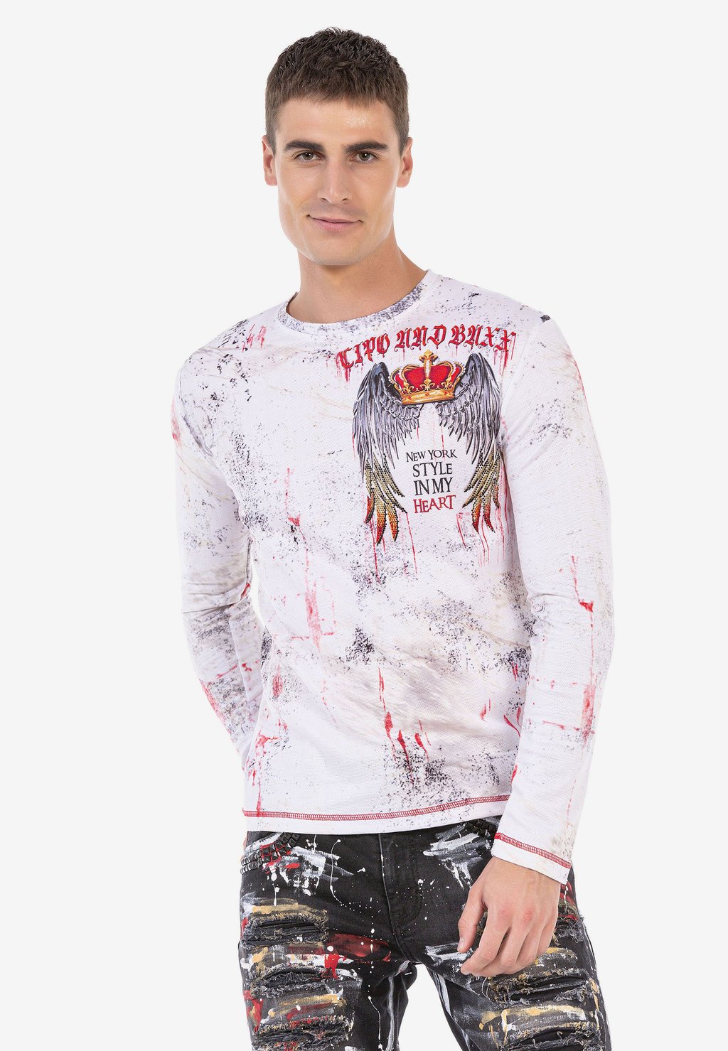 Лонгслив Cipo & Baxx, белый
Лонгслив Cipo & Baxx, белый