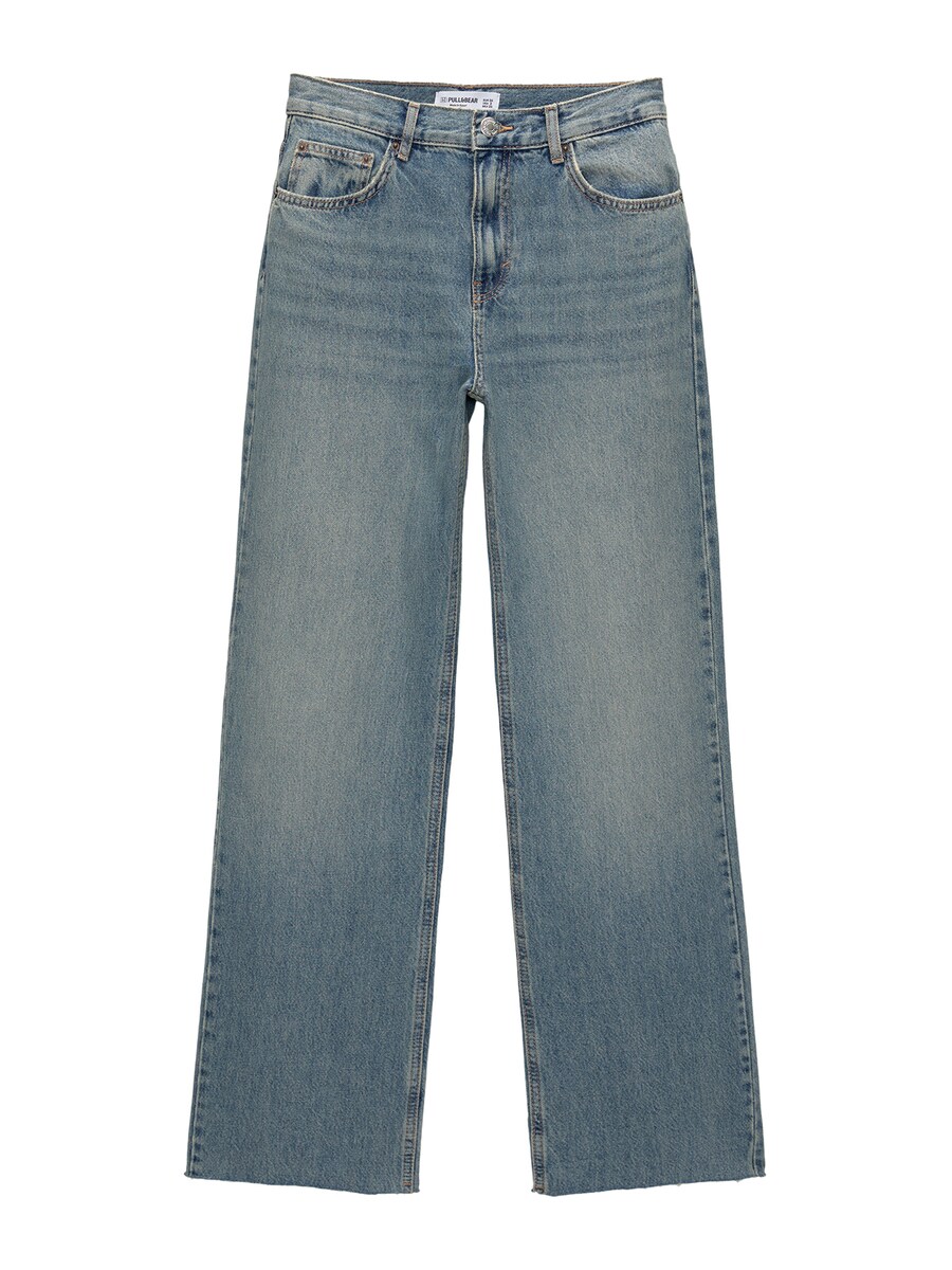Джинсы с широкими штанинами Pull&Bear, синий деним
Джинсы с широкими штанинами Pull&Bear, синий деним