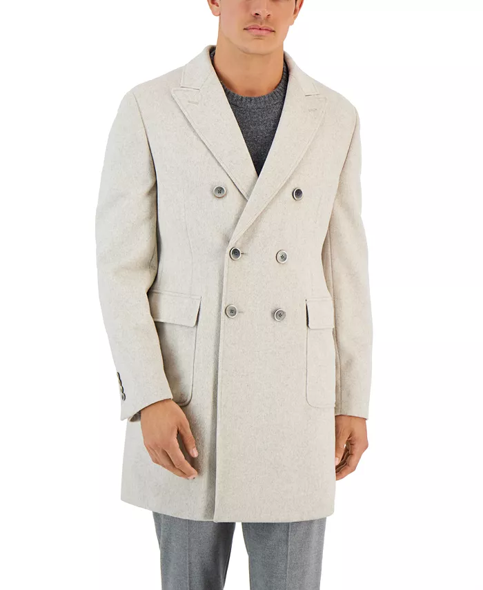 Мужское шерстяное двубортное пальто приталенного кроя Tallia, коричневый/бежевый
Мужское шерстяное двубортное пальто приталенного кроя Tallia, коричневый/бежевый