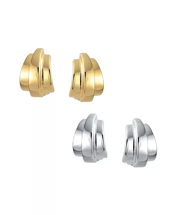 Набор из 2 современных геометрических купольных серег-клипс для непроколотых ушей, позолоченных Bling Jewelry, multi-color
Набор из 2 современных геометрических купольных серег-клипс для непроколотых ушей, позолоченных Bling Jewelry, multi-color