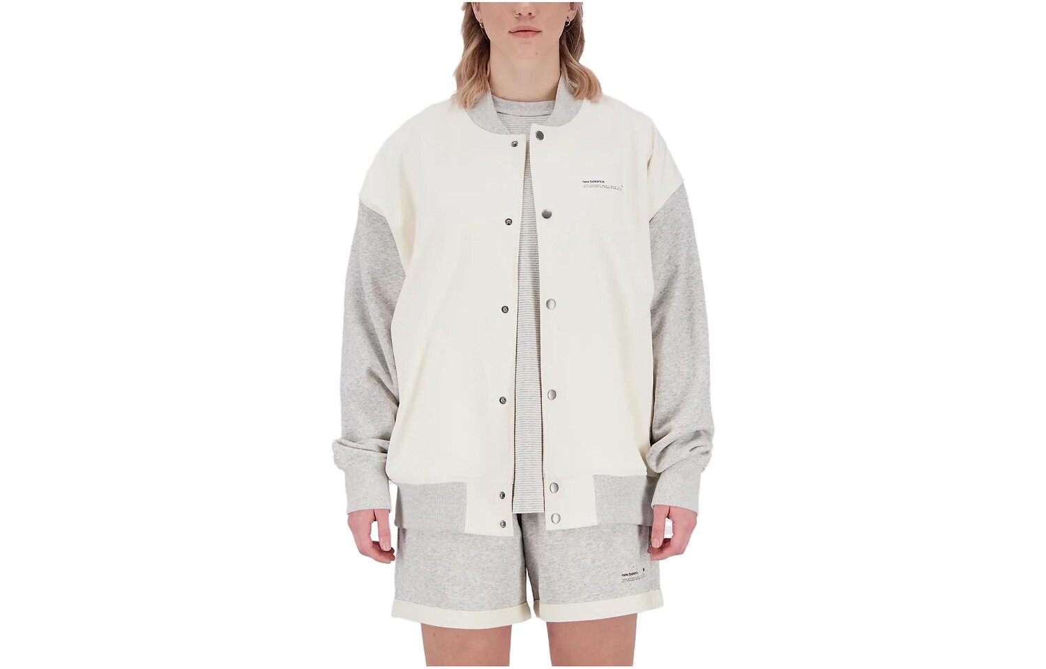 Куртка унисекс белая New Balance, белый 
Куртка унисекс белая New Balance, белый