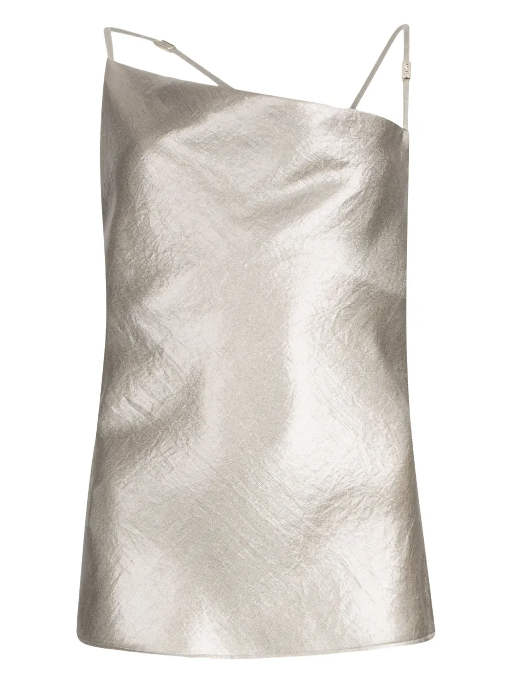 Креп-топ с ламинированным эффектом LIU JO, серебяный
Креп-топ с ламинированным эффектом LIU JO, серебяный