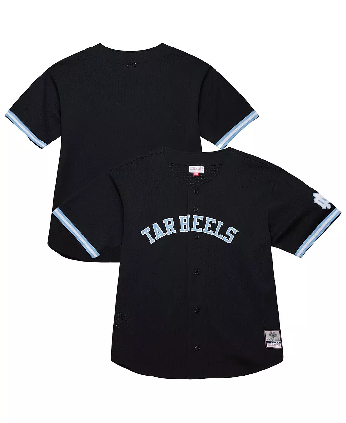 Мужская модная бейсбольная джерси On The Clock с полной застежкой на пуговицах в черном цвете North Carolina Tar Heels Mitchell & Ness
Мужская модная бейсбольная джерси On The Clock с полной застежкой на пуговицах в черном цвете North Carolina Tar Heels Mitchell & Ness