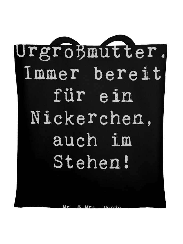 Сумка для переноски Mr & Mrs Panda Urgroßmutter Nickerchen, черный
Сумка для переноски Mr & Mrs Panda Urgroßmutter Nickerchen, черный