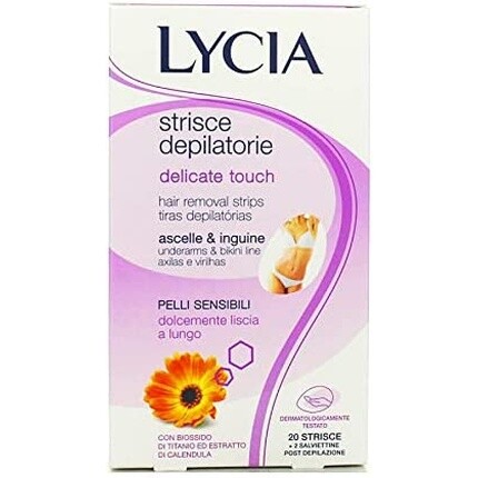 Полоски для депиляции Lycia Delicate для подмышек и зоны бикини, 20 шт. Sodalco Srl
Полоски для депиляции Lycia Delicate для подмышек и зоны бикини, 20 шт. Sodalco Srl