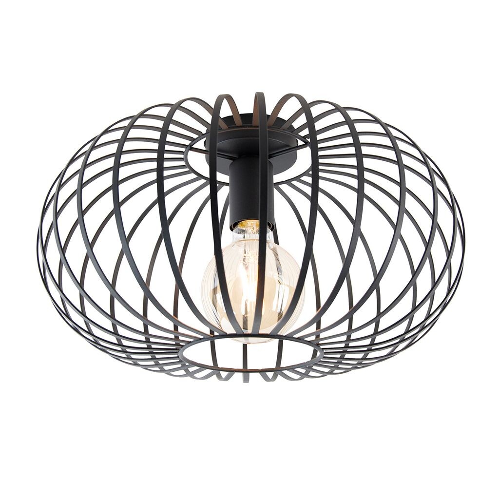 QAZQA — Потолочный светильник Design Smart I Потолочный светильник I Лампа I Light Black 39 см, включая Wi-Fi G95 — Диммер Joanna I С регулируемой яркостью I Гостиная I Спальня — Сталь круглая — Подходит для светодиодов E27, черный
QAZQA — Потолочный светильник Design Smart I Потолочный светильник I Лампа I Light Black 39 см, включая Wi-Fi G95 — Диммер Joanna I С регулируемой яркостью I Гостиная I Спальня — Сталь круглая — Подходит для светодиодов E27, черный