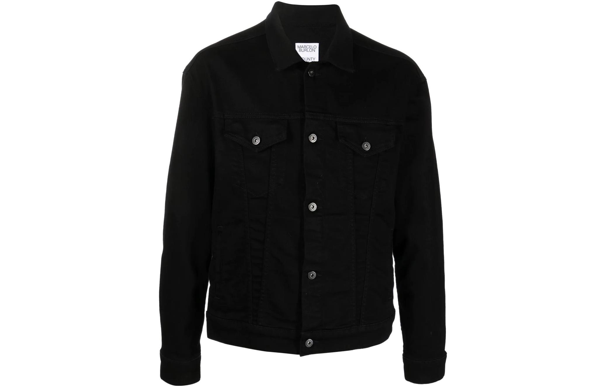 Джинсовая куртка с принтом логотипа сзади Marcelo Burlon, черный
Джинсовая куртка с принтом логотипа сзади Marcelo Burlon, черный