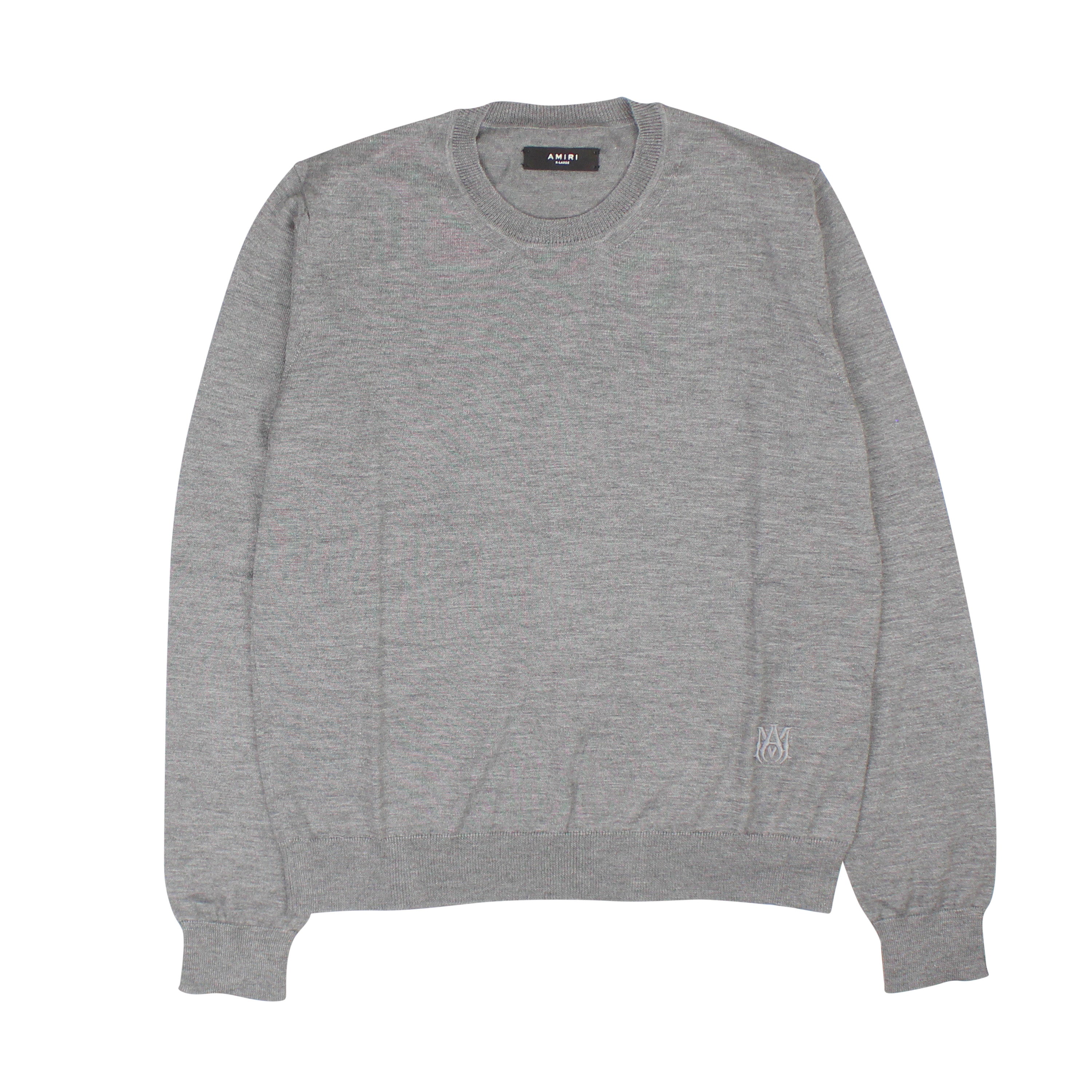 Вышитый свитер Amiri Ma Crew - серый
Вышитый свитер Amiri Ma Crew - серый