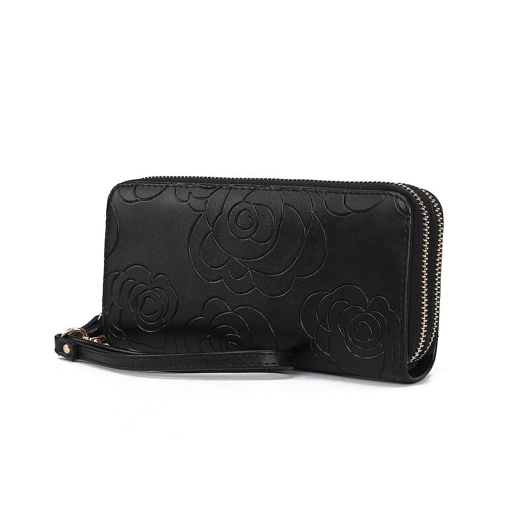 MKF Collection Женский кошелек на руку Ellie Genuine с цветочным тиснением от Mia K, черный
MKF Collection Женский кошелек на руку Ellie Genuine с цветочным тиснением от Mia K, черный