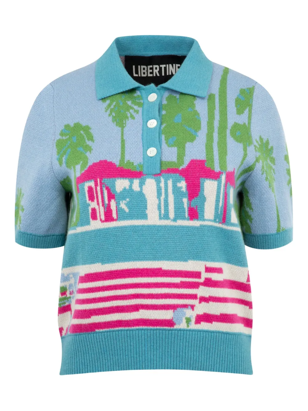 Рубашка поло Poolside с короткими рукавами Libertine, синий
Рубашка поло Poolside с короткими рукавами Libertine, синий