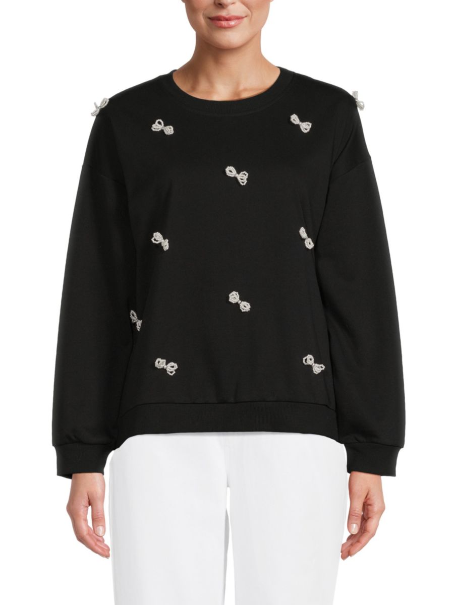 Толстовка с бантом из бисера Lea & Viola, черный
Толстовка с бантом из бисера Lea & Viola, черный