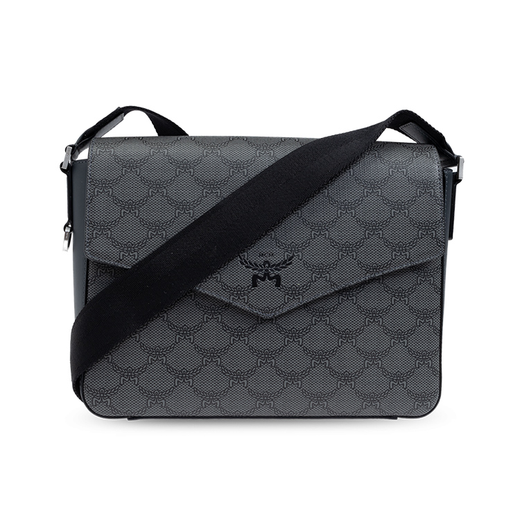 Сумка-мессенджер из кожи наппа, маленькая наплечная сумка для женщин, тёмно-серый MCM 
Сумка-мессенджер из кожи наппа, маленькая наплечная сумка для женщин, тёмно-серый MCM