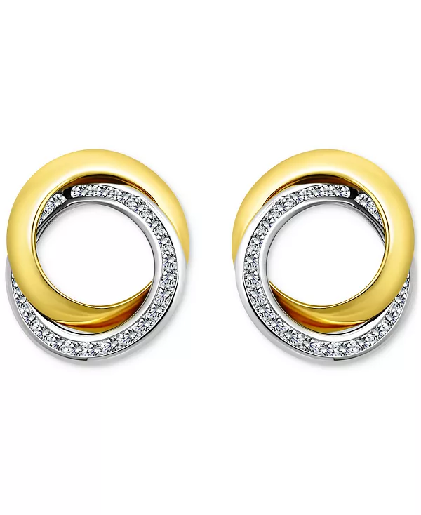 Серьги-Гвоздики с кубическим цирконием, соединенные между собой, из стерлингового серебра и 18-каратного золота поверх стерлингового серебра, эксклюзивно в Macy's Giani Bernini, gold
Серьги-Гвоздики с кубическим цирконием, соединенные между собой, из стерлингового серебра и 18-каратного золота поверх стерлингового серебра, эксклюзивно в Macy's Giani Bernini, gold