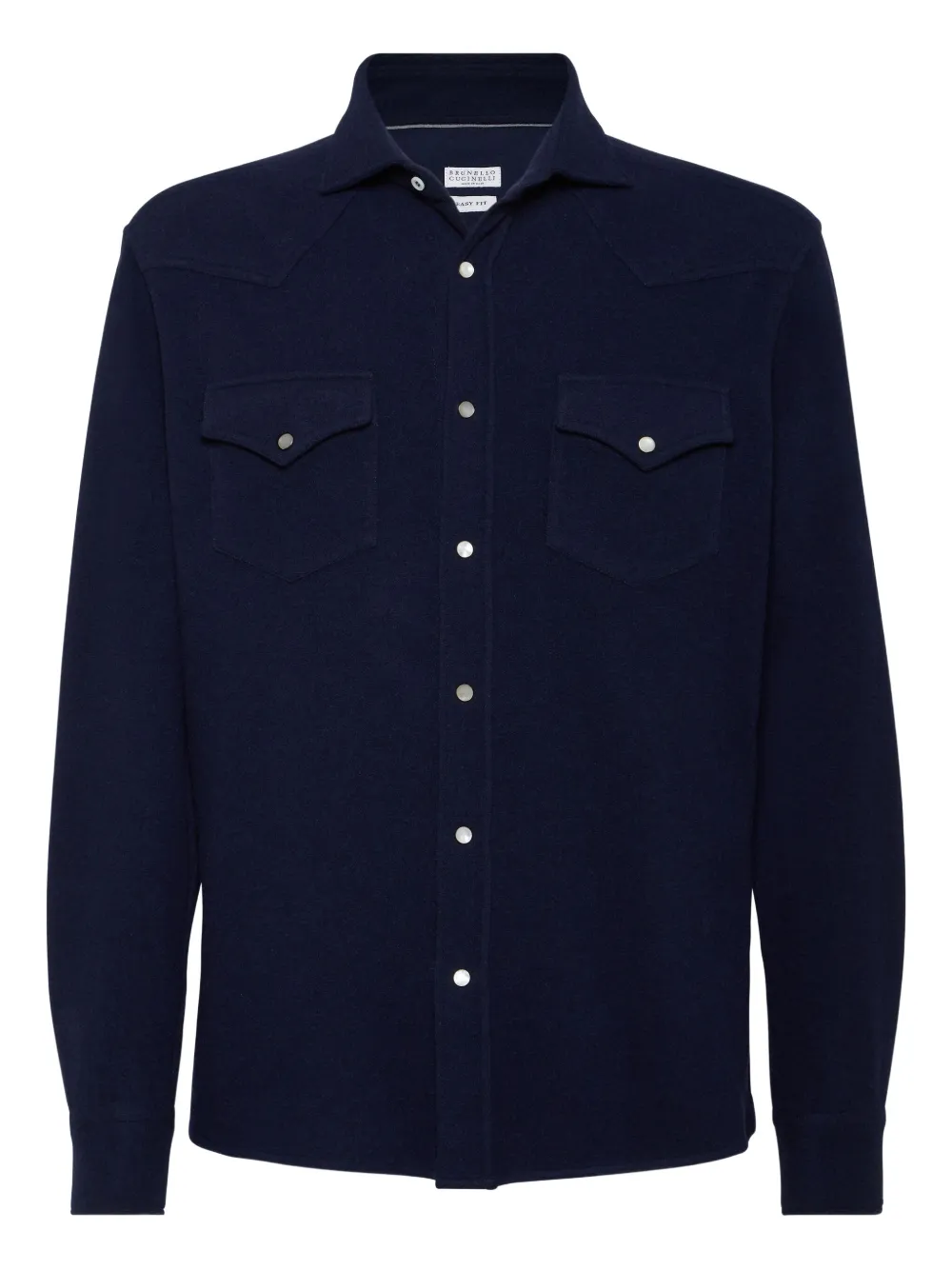 Рубашка с карманом на кнопке Brunello Cucinelli, синий
Рубашка с карманом на кнопке Brunello Cucinelli, синий