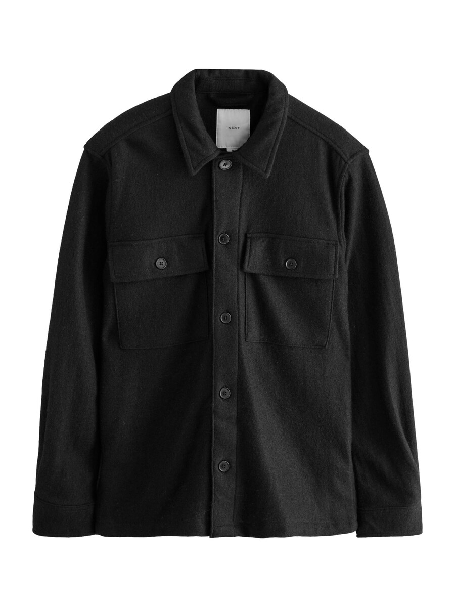 Рубашка обычного кроя на пуговицах Next, черный
Рубашка обычного кроя на пуговицах Next, черный