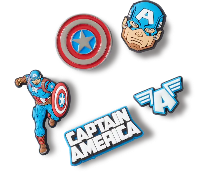Джиббитсы Captain America 5 Pack Crocs
Джиббитсы Captain America 5 Pack Crocs