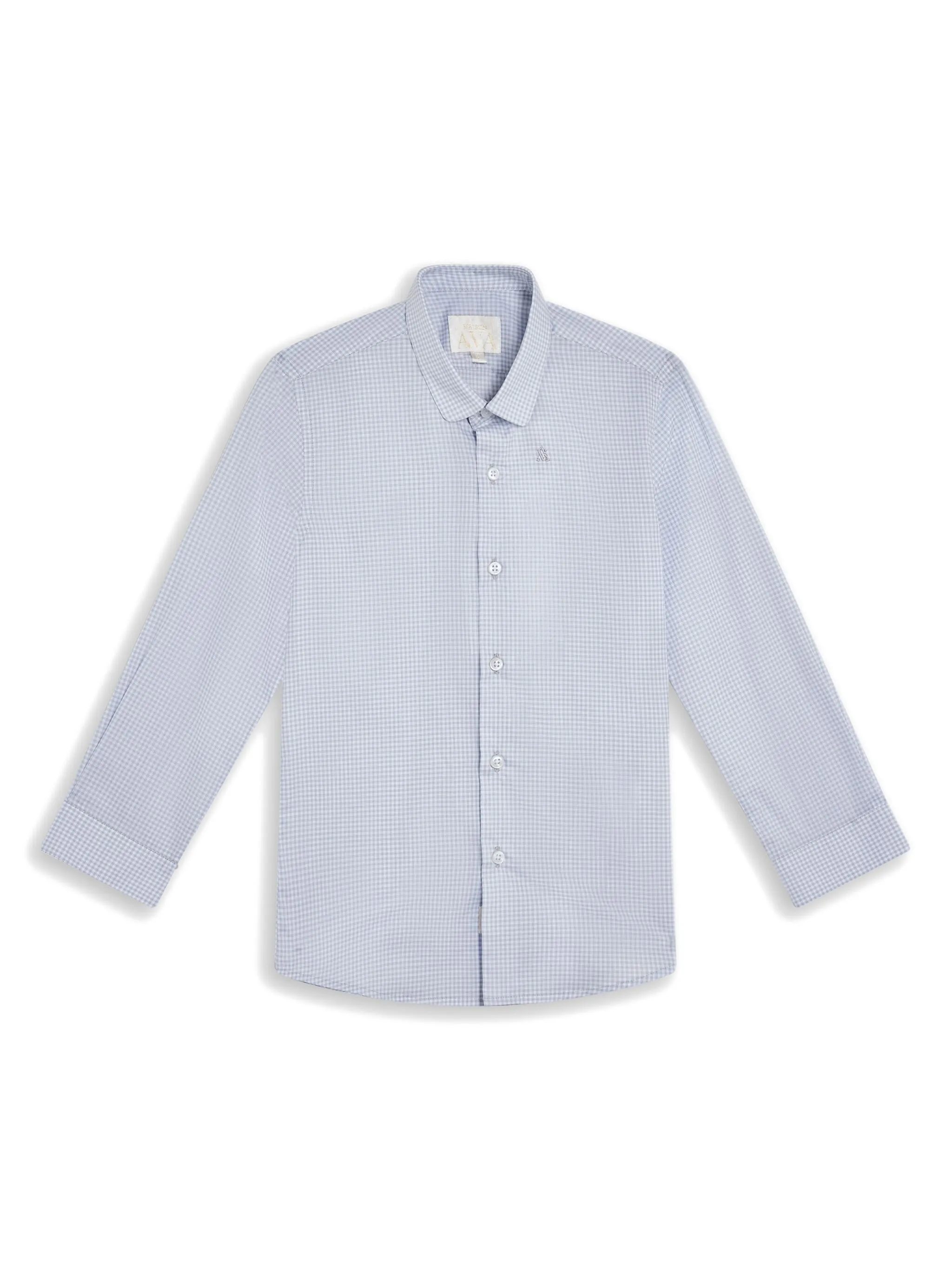 Клетчатая рубашка с длинными рукавами Maison Ava, белый
Клетчатая рубашка с длинными рукавами Maison Ava, белый
