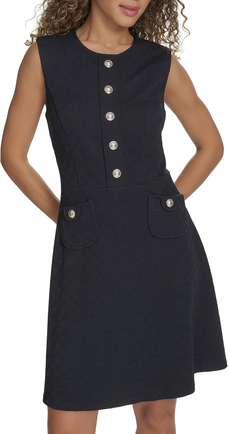 Женское платье Tommy Hilfiger без рукавов с карманами и расклешенным кроем, Sky Captain
Женское платье Tommy Hilfiger без рукавов с карманами и расклешенным кроем, Sky Captain