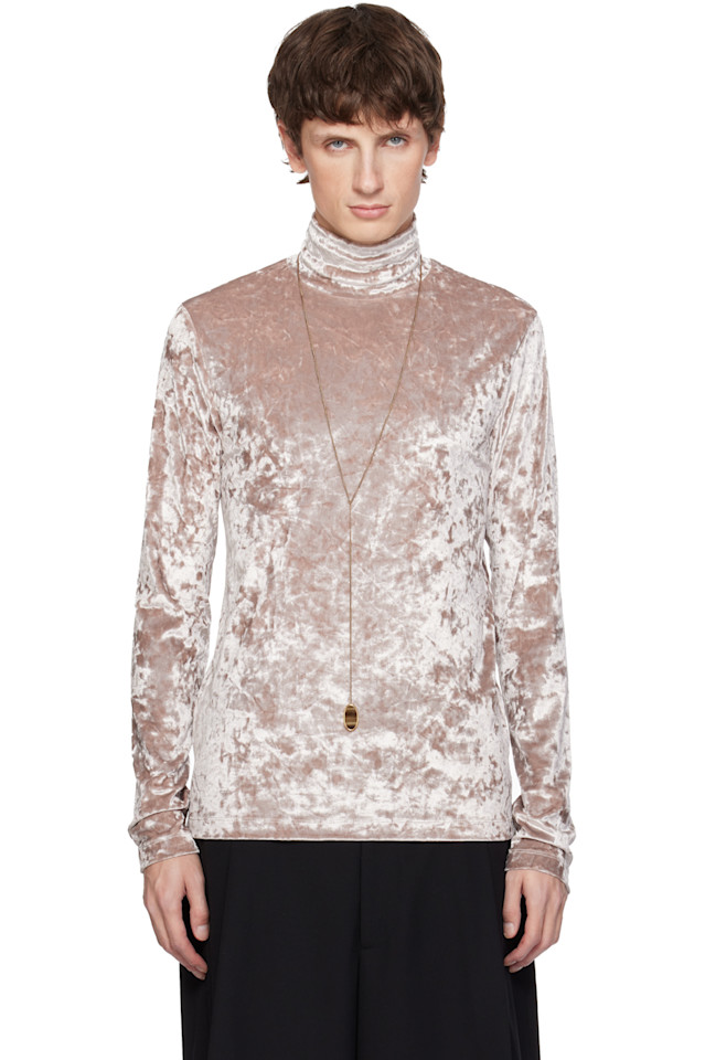 Dries Van Noten Розовая бархатная водолазка
Dries Van Noten Розовая бархатная водолазка