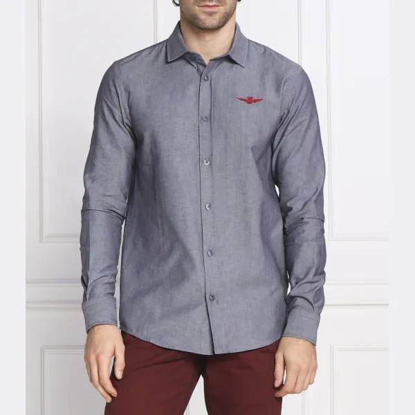 Рубашка узкого кроя Aeronautica Militare, синий
Рубашка узкого кроя Aeronautica Militare, синий