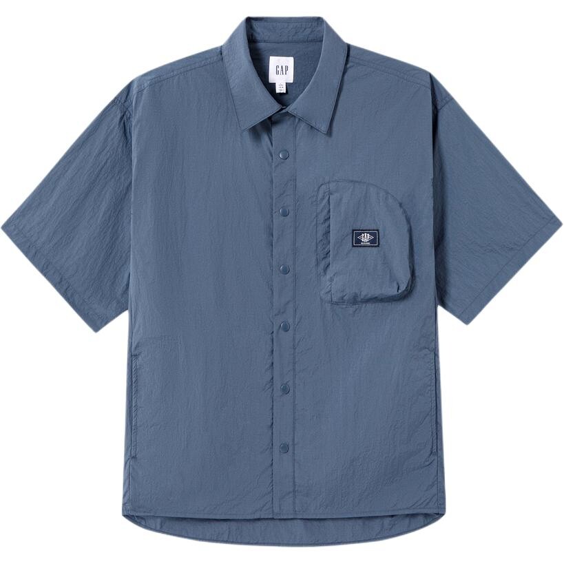 Рубашка унисекс Gap, темно-серый 
Рубашка унисекс Gap, темно-серый