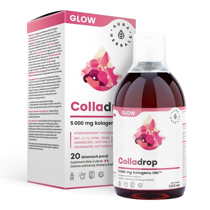 Жидкий коллаген Colladrop Glow Kolagen Morski 5000 mg Płyn, 500 мл
Жидкий коллаген Colladrop Glow Kolagen Morski 5000 mg Płyn, 500 мл