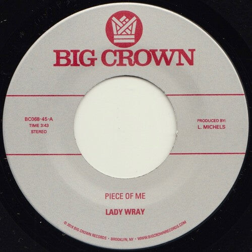 Сингл 7" Lady Wray: Piece Of Me / Come On In
Сингл 7" Lady Wray: Piece Of Me / Come On In