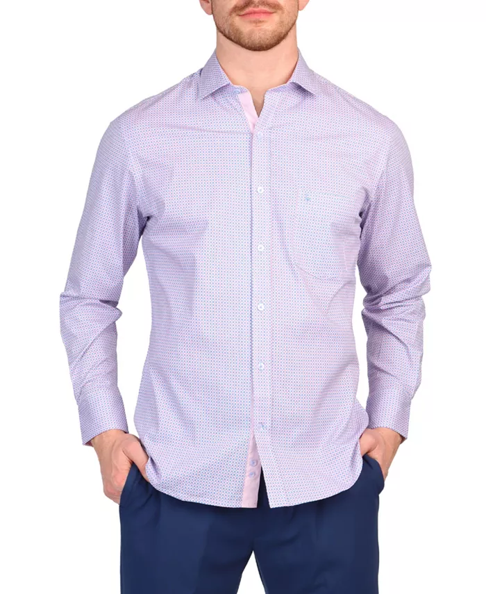 Мужская рубашка с мини-ретро принтом, длинный рукав Tailorbyrd, розовый
Мужская рубашка с мини-ретро принтом, длинный рукав Tailorbyrd, розовый