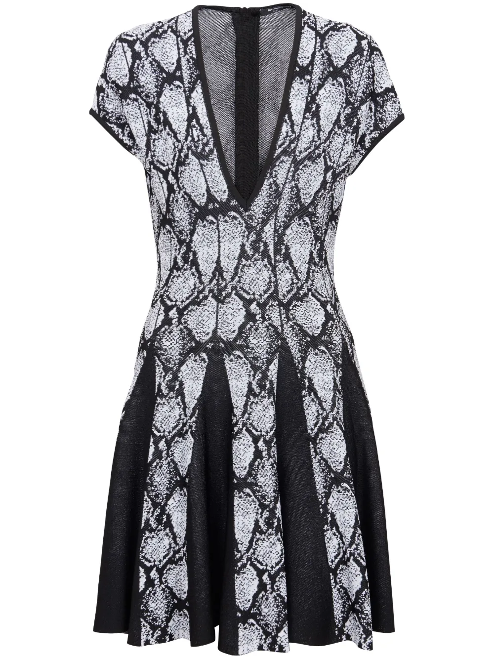 Жаккардовое расклешенное платье BALMAIN, черный
Жаккардовое расклешенное платье BALMAIN, черный