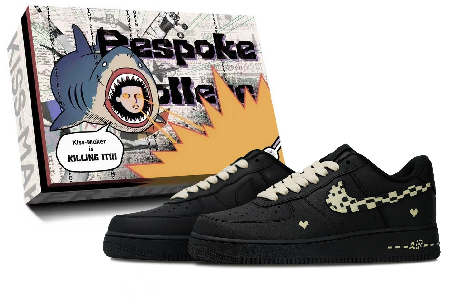 Nike Air Force 1 Synthetic Leather Mid top Skateboard Shoes Unisex Black
Nike Air Force 1 Synthetic Leather Mid top Skateboard Shoes Unisex Black