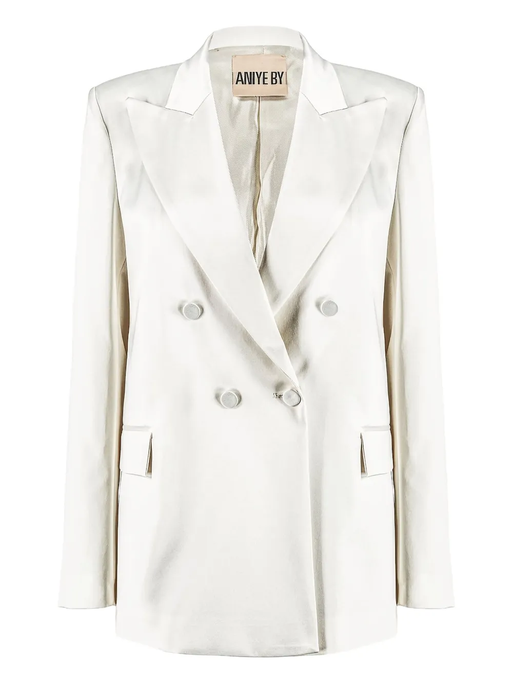 Двубортный блейзер с заостренными лацканами Aniye By, белый
Двубортный блейзер с заостренными лацканами Aniye By, белый
