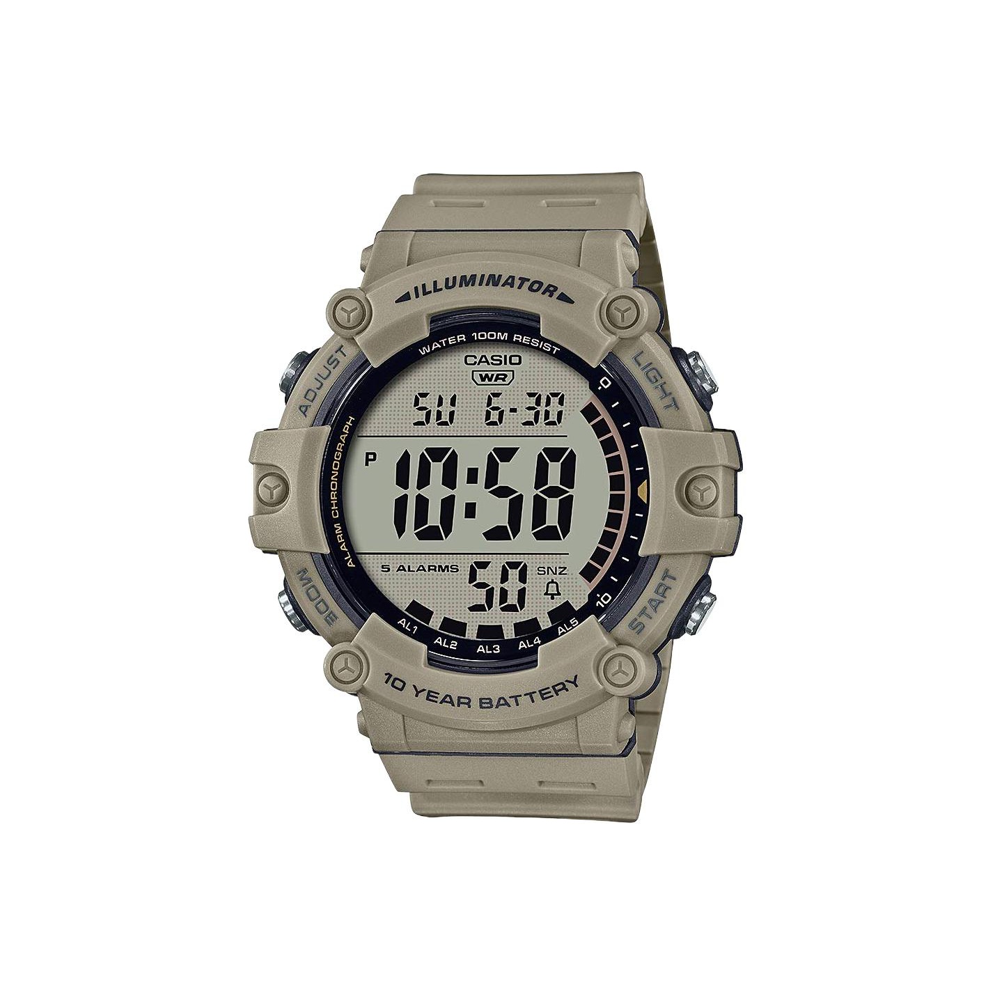 CASIO Часы Men VINTAGE Series Gray Watch, Khaki Watch Dial
CASIO Часы Men VINTAGE Series Gray Watch, Khaki Watch Dial