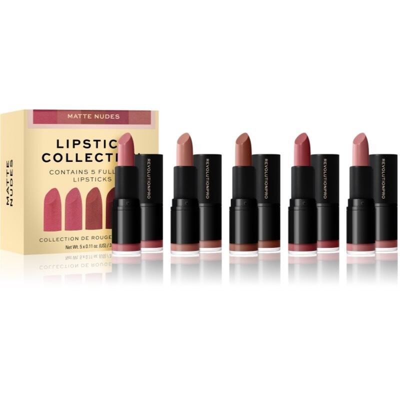 Makeup Revolution, PRO Lipstick Collection набор помад оттенка Matte Nude 5 шт
Makeup Revolution, PRO Lipstick Collection набор помад оттенка Matte Nude 5 шт