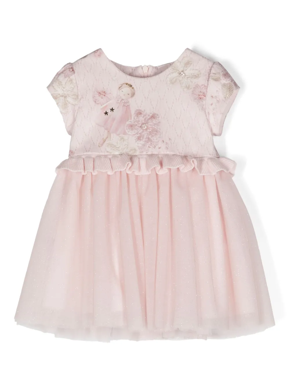 Расклешенное платье с блестками Lapin House, розовый
Расклешенное платье с блестками Lapin House, розовый