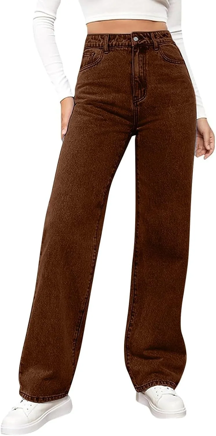 Джинсы женские wide straight leg high waisted stretchy
Джинсы женские wide straight leg high waisted stretchy